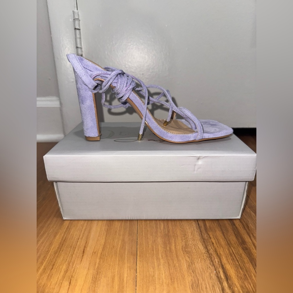 ALLURE Strappy Lavender Suede